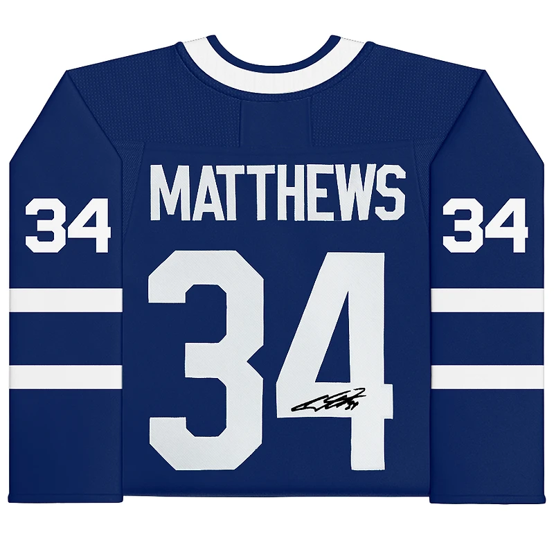 Auston Matthews Toronto Maple Leafs Autographed Blue Fanatics Breakaway Jersey