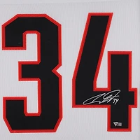Maillot authentique Adidas blanc autographié de luxe encadré par Auston Matthews des Maple Leafs de Toronto lors du match des étoiles de la LNH 2022