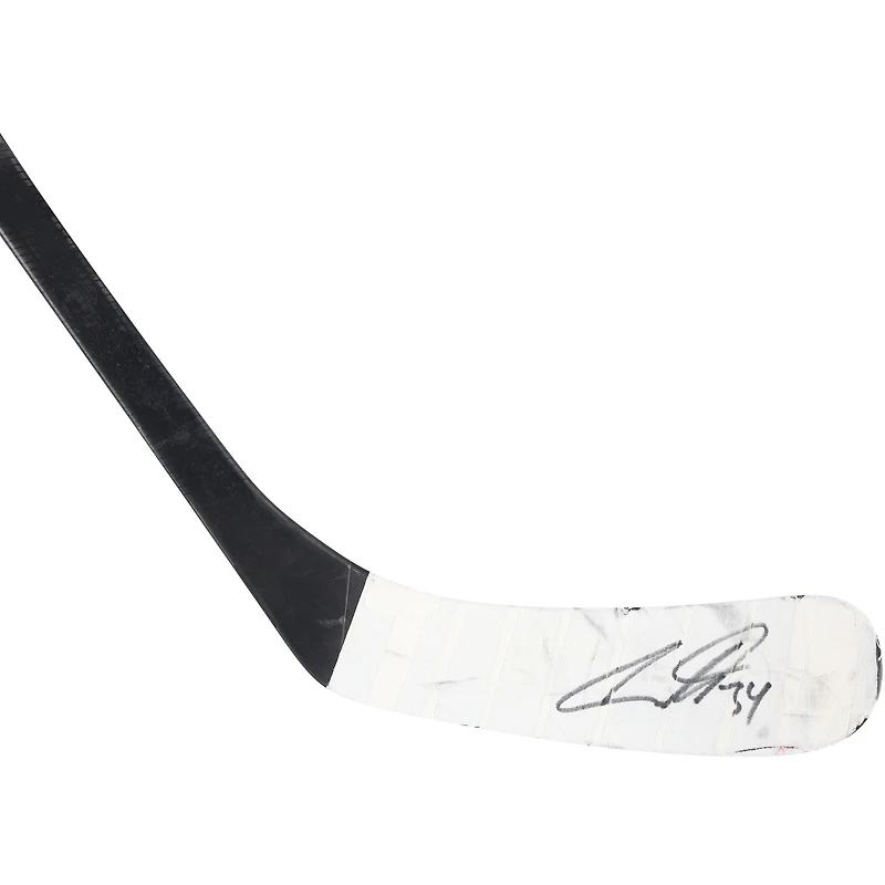 Auston Matthews Toronto Maple Leafs Autographed Game-Used Black CCM Stick from the First Round of the 2025 Stanley Cup Playoffs vs. Ottawa Senators - NF70452355