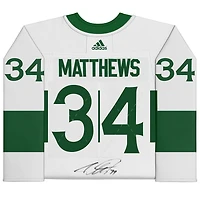 Auston Matthews Toronto Maple Leafs Autographed Green Toronto St. Pats Adidas Authentic Jersey