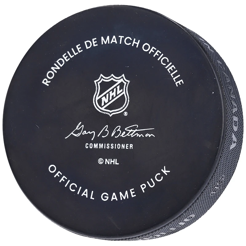 Rondelle de match officielle de la LNH autographiée par Auston Matthews des Maple Leafs de Toronto