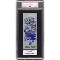 Auston Matthews Toronto Maple Leafs Autographed Rookie Season PSA Authenticated Auto 10 Ticket from February 14, 2017