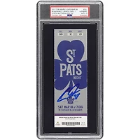 Billet autographié par Auston Matthews des Maple Leafs de Toronto, saison recrue, authentifié par PSA (Auto 10