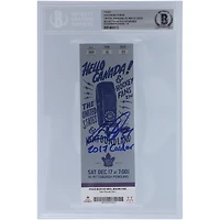 Auston Matthews Toronto Maple Leafs Autographed Ticket from December 2016 with "2017 Calder" Inscription
