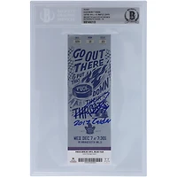 Billet autographié par Auston Matthews des Maple Leafs de Toronto du 7 décembre 2016 avec l'inscription « 2017 Calder » - Beckett/Fanatics noté 10