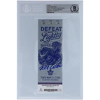 Auston Matthews Toronto Maple Leafs Autographed Ticket from March 7 2017 with "2017 Calder" Inscription - Beckett/Fanatics Graded 10