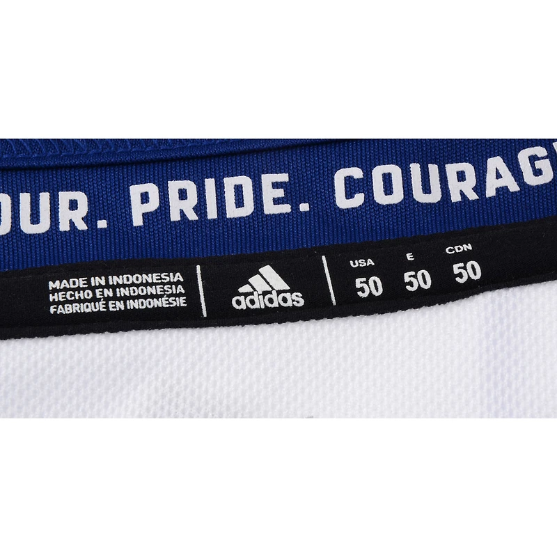 Maillot Adidas authentique blanc autographié par Auston Matthews des Maple Leafs de Toronto