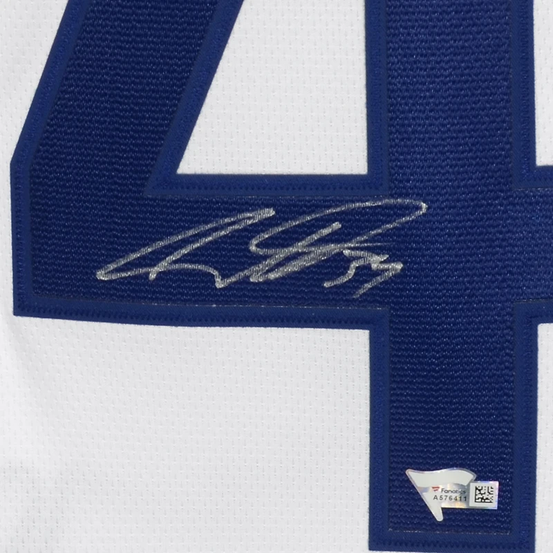Maillot blanc autographié Fanatics Breakaway par Auston Matthews des Maple Leafs de Toronto