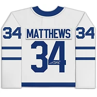 Maillot blanc autographié Fanatics Breakaway par Auston Matthews des Maple Leafs de Toronto