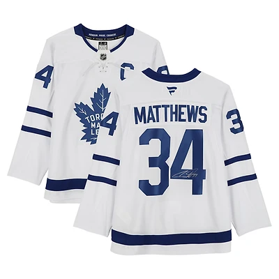 V106832 Leafs Auston Matthews Toronto Maple Leafs Maillot Fanatics Premium Blanc Autographié 34 Auston Matthews AUT HK MAILLOT 45580 AUTJERHOC JRSYMA0834 #2