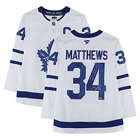 Auston Matthews Toronto Maple Leafs Autographed White Fanatics Premium Jersey with Multiple Inscriptions - Limited Edition of 25
