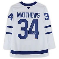 Auston Matthews Toronto Maple Leafs Autographed White Fanatics Premium Jersey with Multiple Inscriptions - Limited Edition of 25