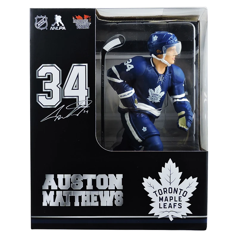 Figurine réplique du joueur Dragon 12" des Maple Leafs de Toronto d'Auston Matthews