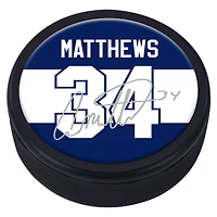 Auston Matthews Toronto Maple Leafs Joueur Souvenir Réplique Signature Rondelle