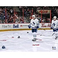 Photographie non signée d'Auston Matthews pour ses débuts dans la LNH avec les Maple Leafs de Toronto