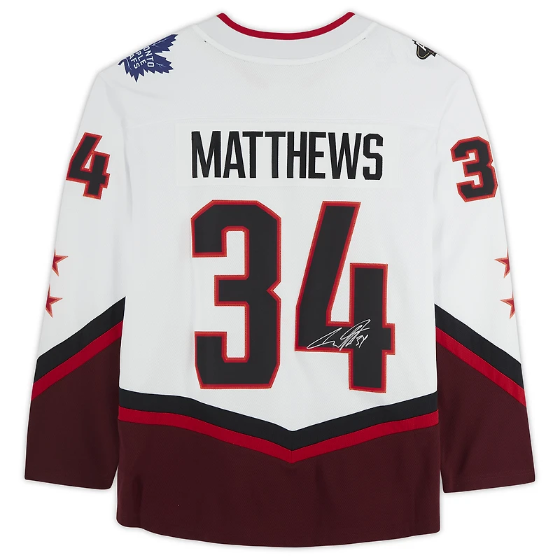 Auston Matthews White Toronto Maple Leafs Autographed 2022 NHL All-Star Game Fanatics Breakaway Jersey