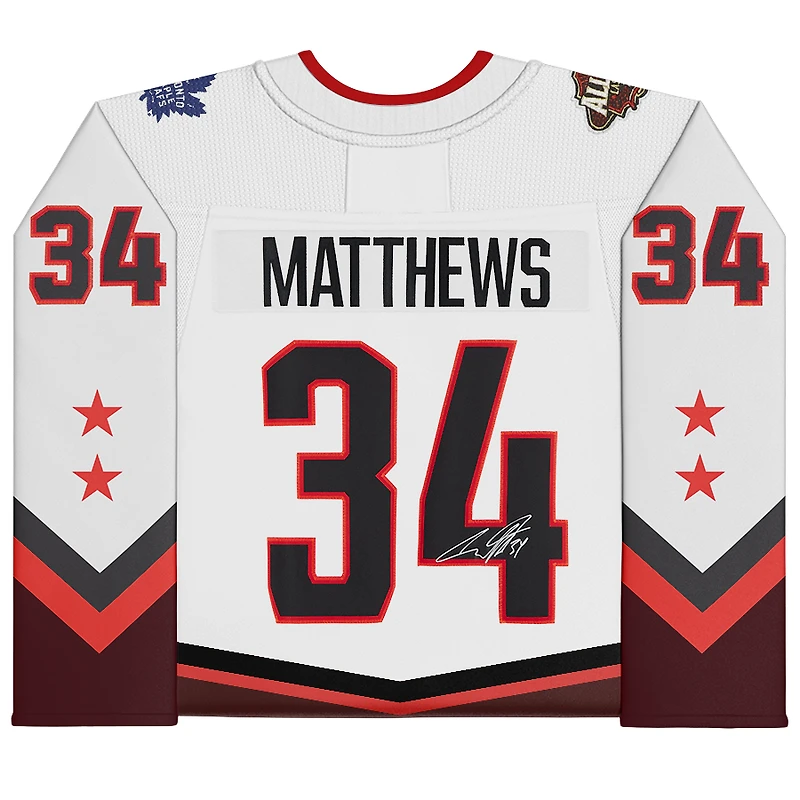 Auston Matthews White Toronto Maple Leafs Autographed 2022 NHL All-Star Game Fanatics Breakaway Jersey