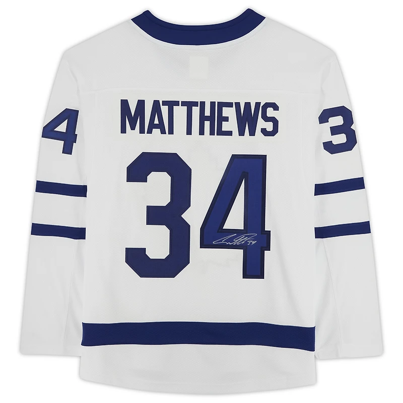 Maillot autographié Fanatics Breakaway des Maple Leafs de Toronto par Auston Matthews blanc