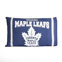 Ensemble de deux taies d'oreiller bleues des Maple Leafs de Toronto (20 po x 30 po)