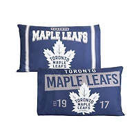 Ensemble de deux taies d'oreiller bleues des Maple Leafs de Toronto (20 po x 30 po)