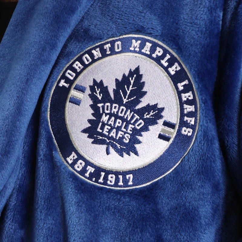 Peignoir en peluche bleu des Maple Leafs de Toronto