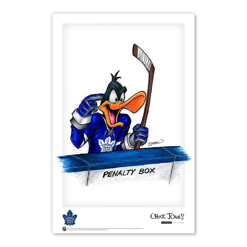 Daffy Duck Toronto Maple Leafs 11" x 17" Looney Tunes Poster Print