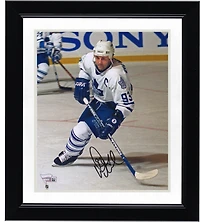 Doug Gilmour Toronto Maple Leafs Autographed 8" x 10" White Jersey Skating Photograph