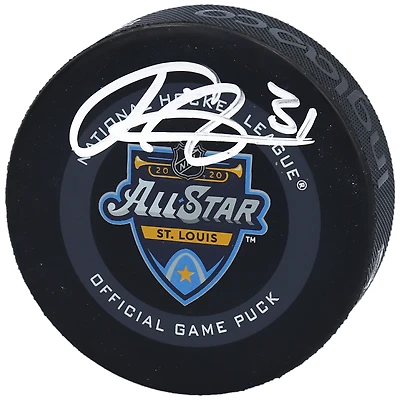 Frederik Andersen Toronto Maple Leafs a autographié la rondelle officielle du match des étoiles 2020 de la LNH