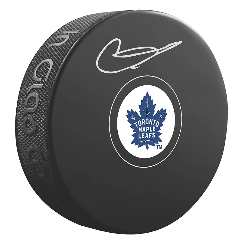 Gavin McKenna Toronto Maple Leafs Autographed Hockey Puck