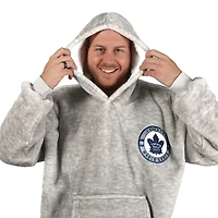 Couverture à capuche grise Game Time des Maple Leafs de Toronto