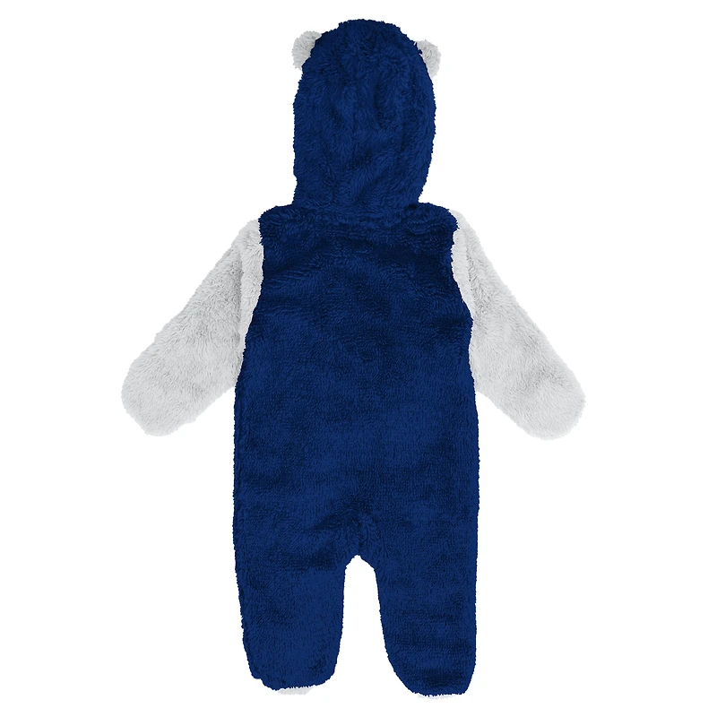Grenouillère polaire bleue à fermeture éclair pour nourrissons et nouveau-nés Outerstuff, motif Maple Leafs de Toronto