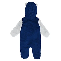 Grenouillère polaire bleue à fermeture éclair pour nourrissons et nouveau-nés Outerstuff, motif Maple Leafs de Toronto