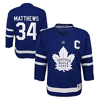 Maillot de joueur réplique bleu pour bébé Auston Matthews des Maple Leafs de Toronto