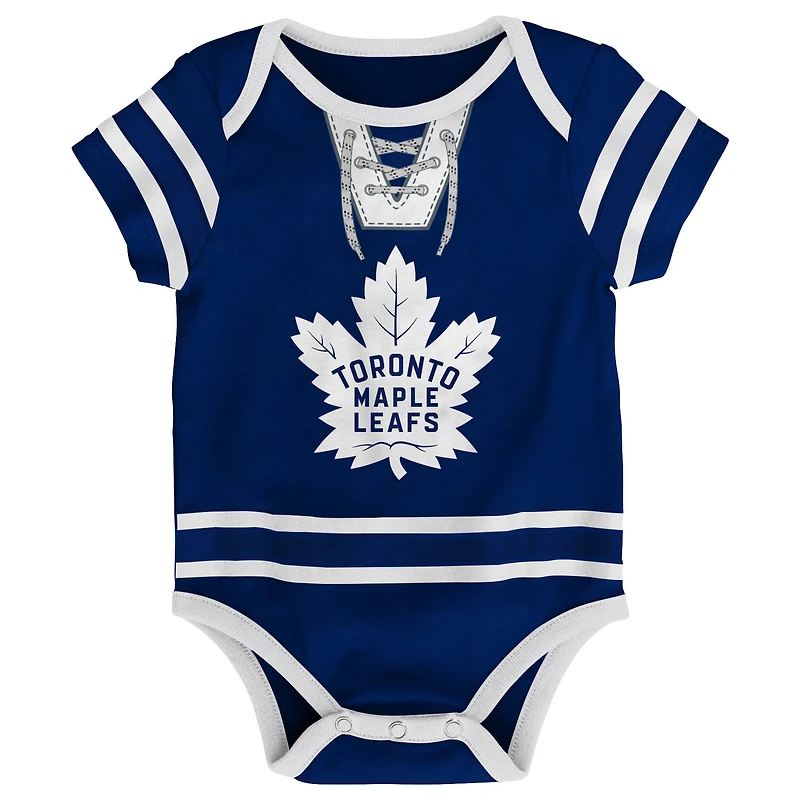 Maillot de hockey bleu pour bébé des Maple Leafs Toronto