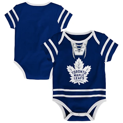 Maillot de hockey bleu pour bébé des Maple Leafs Toronto