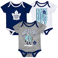 Ensemble de trois combinaisons pour bébé Outerstuff Toronto Maple Leafs Triple Header