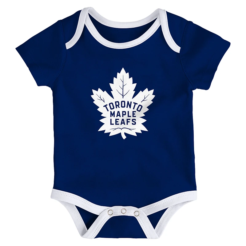 Ensemble de trois combinaisons pour bébé Outerstuff Toronto Maple Leafs Triple Header