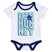 Ensemble de trois combinaisons pour bébé Outerstuff Toronto Maple Leafs Triple Header