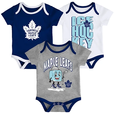 Ensemble de trois combinaisons pour bébé Outerstuff Toronto Maple Leafs Triple Header