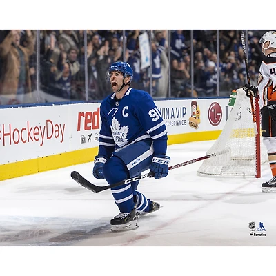 John Tavares Toronto Maple Leafs Unsigned Overtime Game-Winning Goal Celebration Photograph
