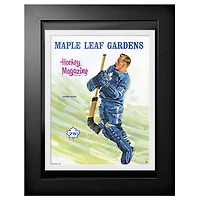 Johnny Bower Toronto Maple Leafs 1967 Maple Leaf Gardens - Couverture de programme encadrée 12'' x 16''