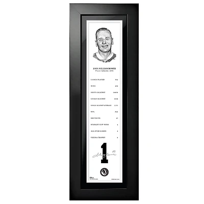 Johnny Bower Toronto Maple Leafs - Legends Line 6'' x 22'' Framed Photo