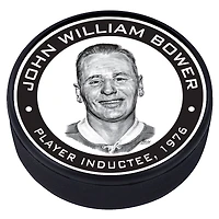 Johnny Bower Toronto Maple Leafs - Rondelle de hockey texturée Legends Line