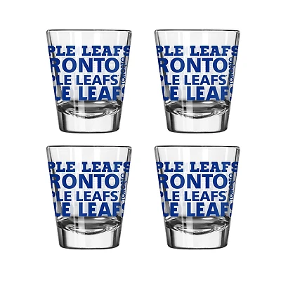Logo Brands Toronto Maple Leafs 4-Pack 2oz. Shot Glass Set