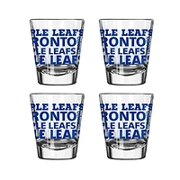 Logo Brands Toronto Maple Leafs 4-Pack 2oz. Shot Glass Set