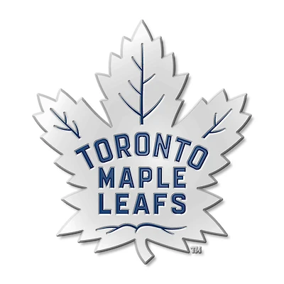 Logo des Maple Leafs de Toronto en relief, emblème automobile en couleur