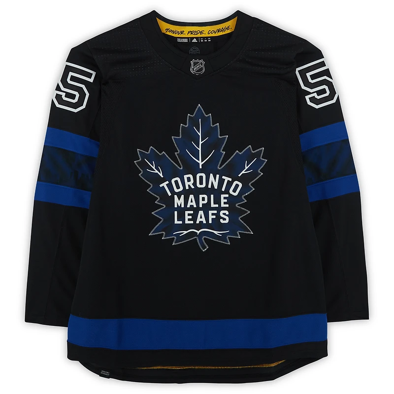 Mark Giordano Toronto Maple Leafs Autographed Black Alternate Adidas Authentic Jersey