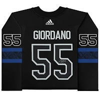 Maillot authentique Adidas noir alternatif autographié de Mark Giordano, des Maple Leafs de Toronto