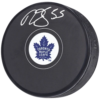 Rondelle de hockey autographiée par Mark Giordano des Maple Leafs de Toronto