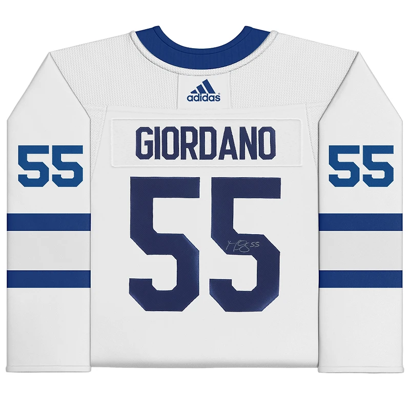 Mark Giordano Toronto Maple Leafs Autographed White Adidas Authentic Jersey